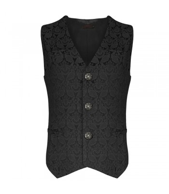 Pentagramme Palatine Mens Black Waistcoat 